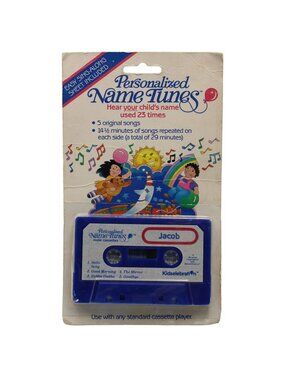 Jacob Personalized Name Tunes Music Cassette Kidselebration
